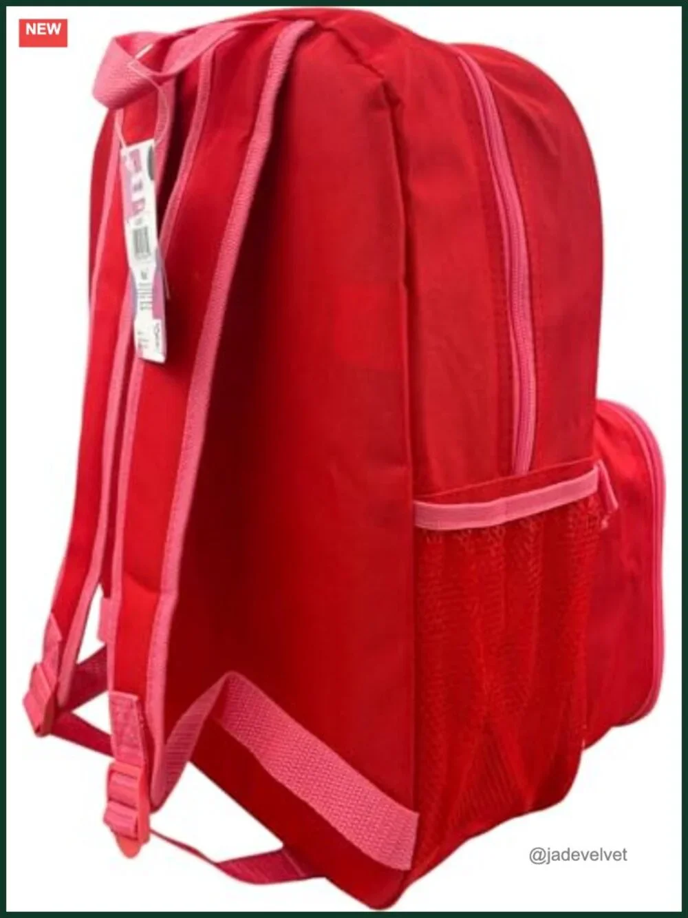 Minnie Mouse Kids' Backpack with Removable Lunch Box Set, Durable Polyester, 16